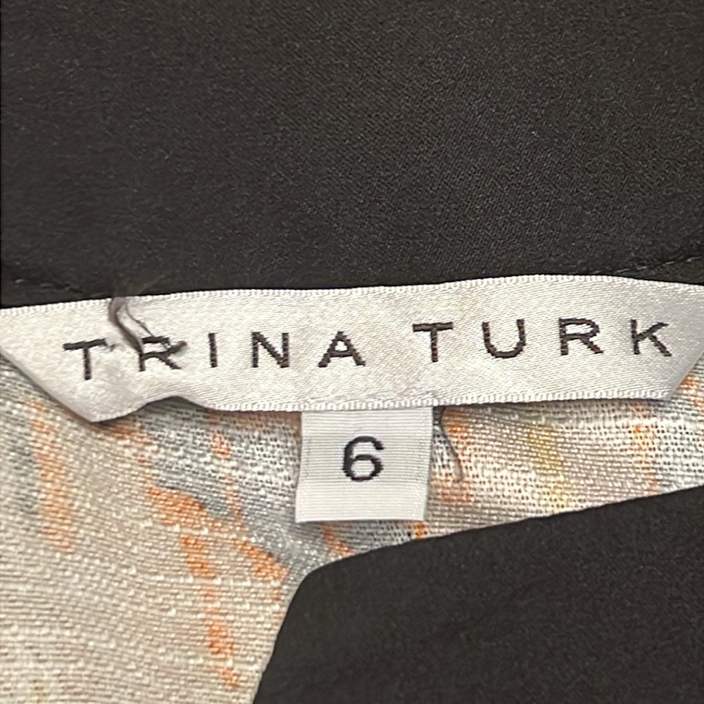 Trina Turk | Kurta Silk Blend Tribal Print Dress | Size 6 - Picture 6 of 12